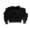 CROPPED HEAVY ZIP HOODIE