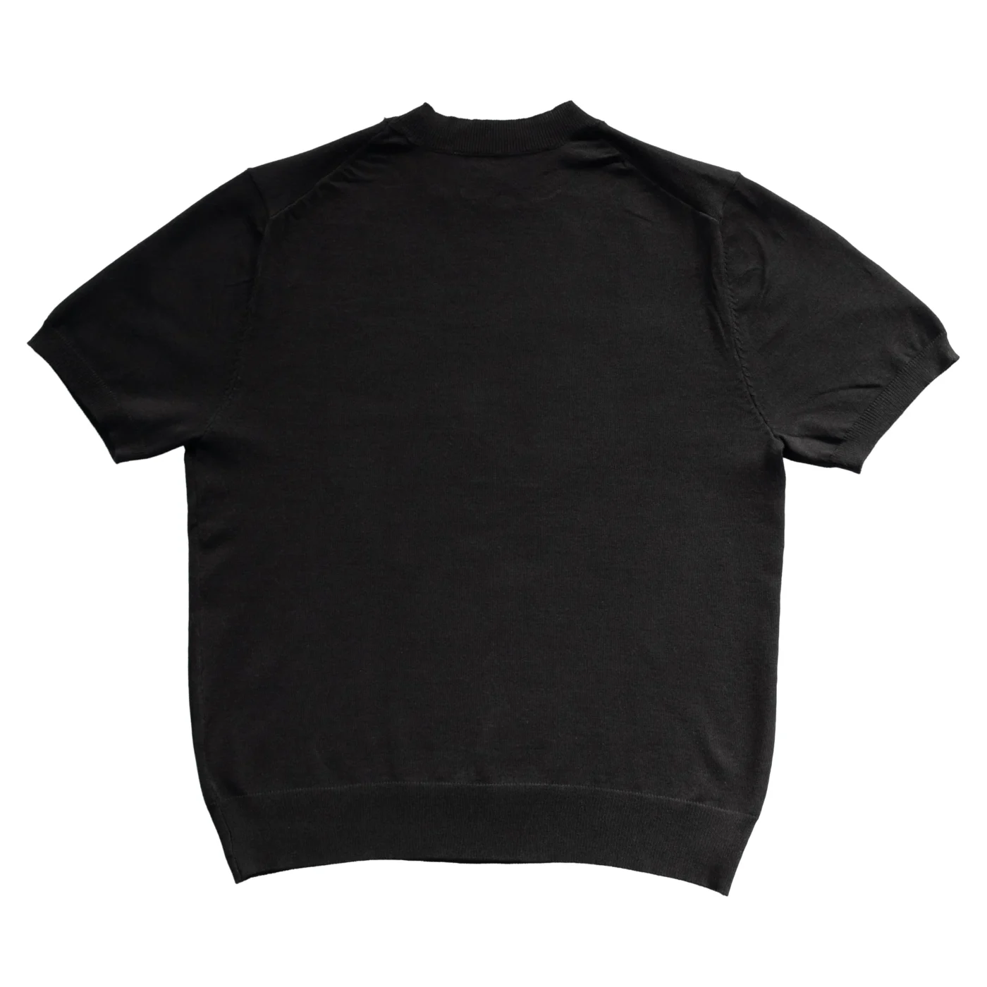 VISCOSE MOCK-NECK KNIT TEE