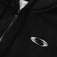 CROPPED HEAVY ZIP HOODIE