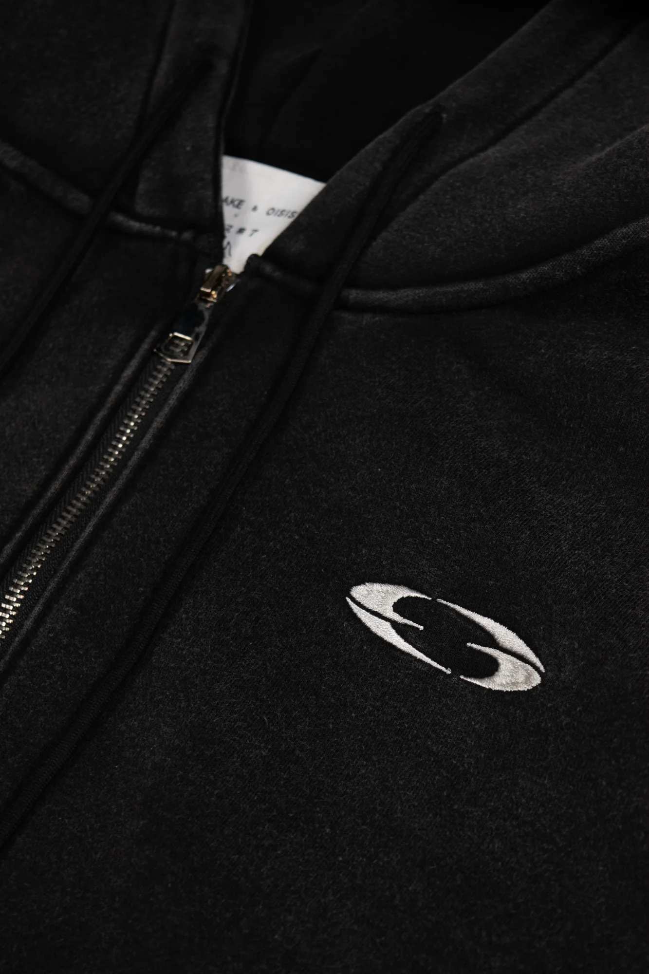 CROPPED HEAVY ZIP HOODIE