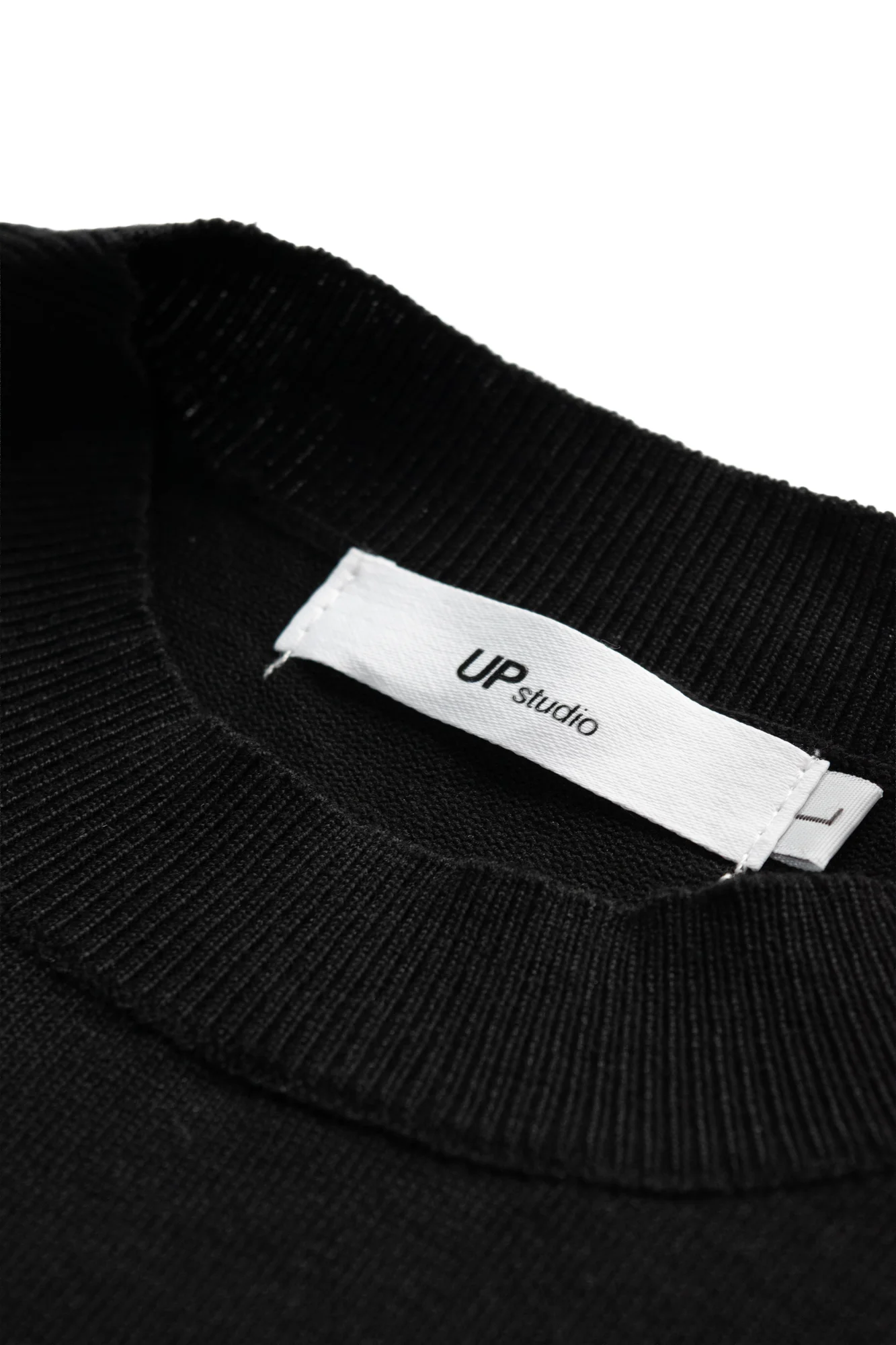 VISCOSE MOCK-NECK KNIT TEE