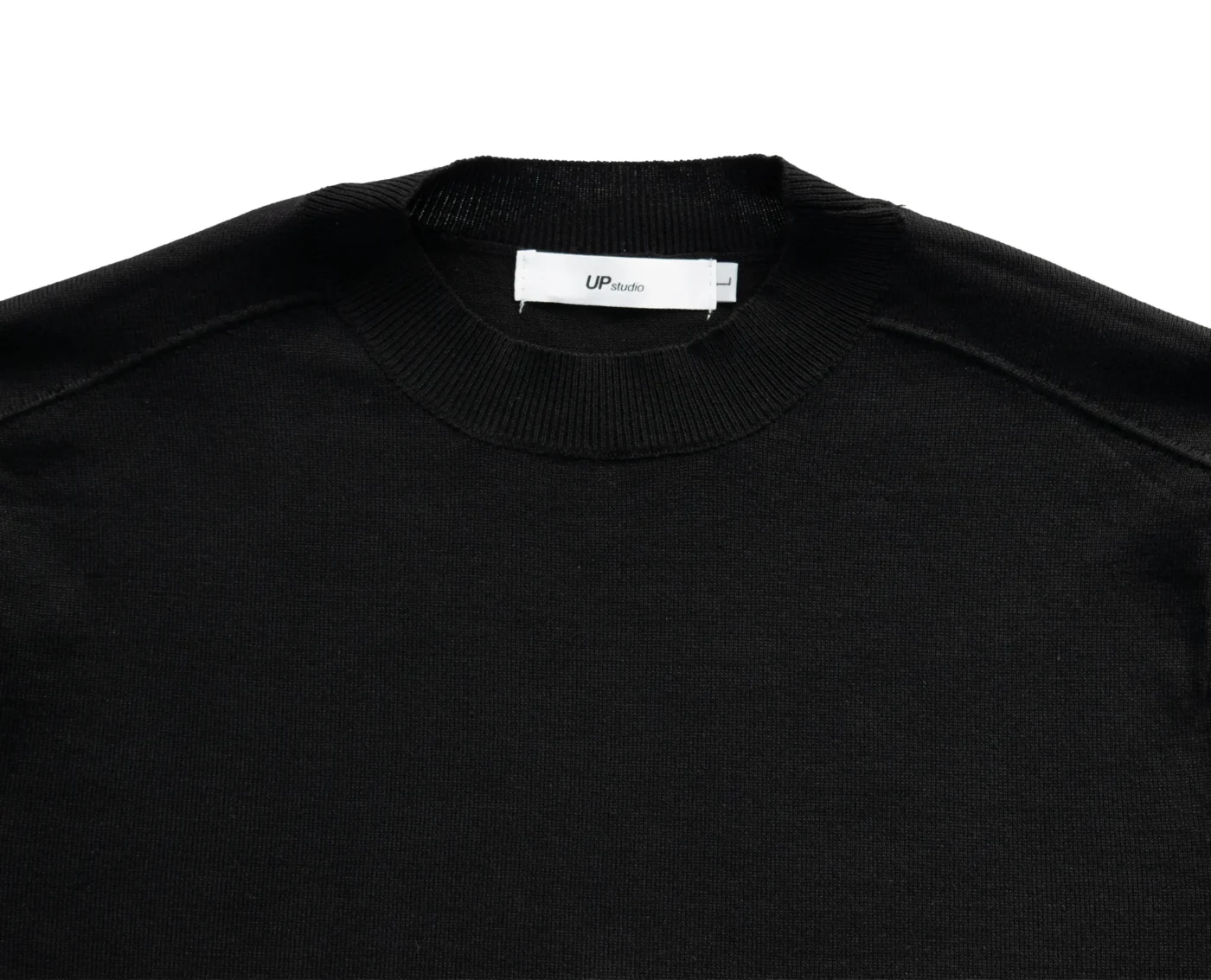 VISCOSE MOCK-NECK KNIT TEE