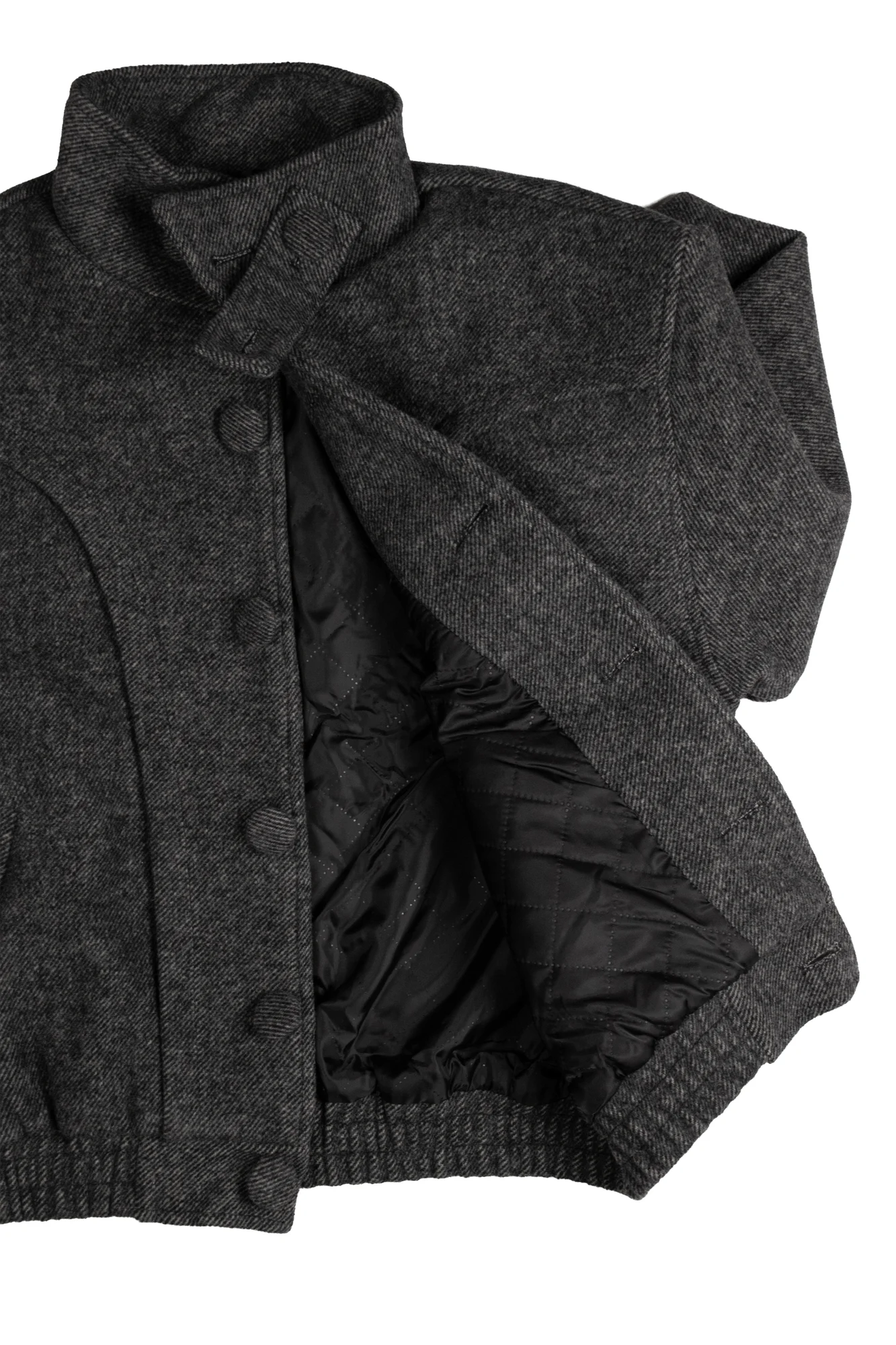 HIGH-NECK WOOL-BLEND JACKET