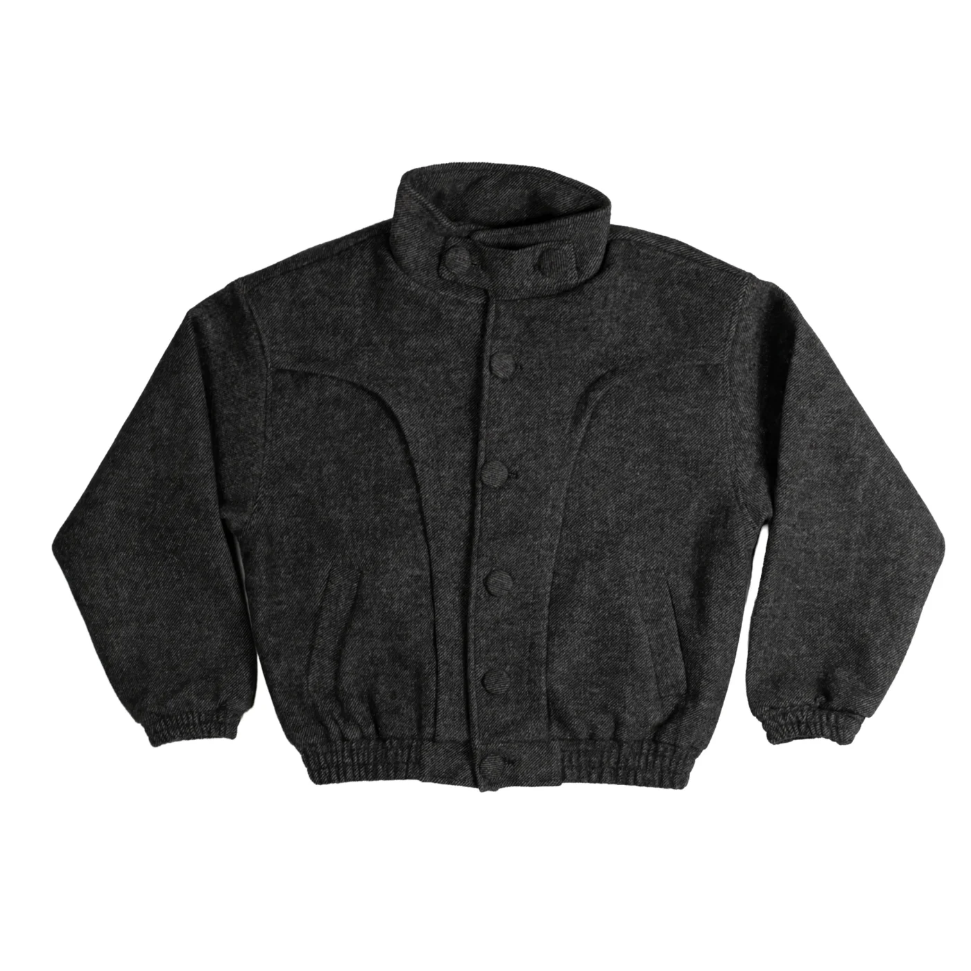 HIGH-NECK WOOL-BLEND JACKET