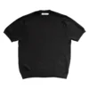 VISCOSE MOCK-NECK KNIT TEE