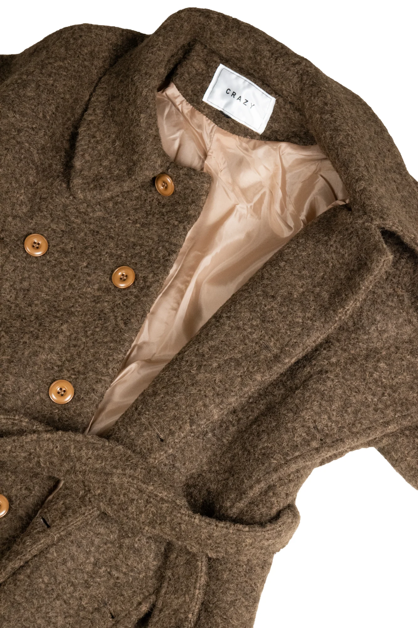 TWEED HIGH-COLLAR COAT