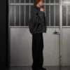 HIGH-NECK WOOL-BLEND JACKET