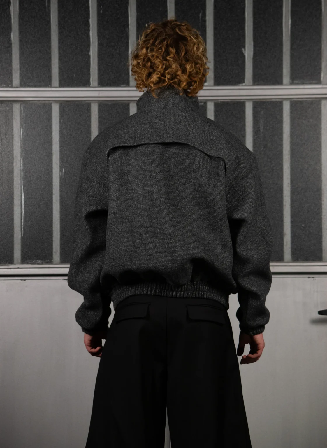 HIGH-NECK WOOL-BLEND JACKET