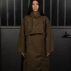 TWEED HIGH-COLLAR COAT