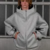 OVERSIZED FUNNEL-NECK HOODIE