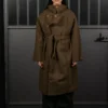 TWEED HIGH-COLLAR COAT