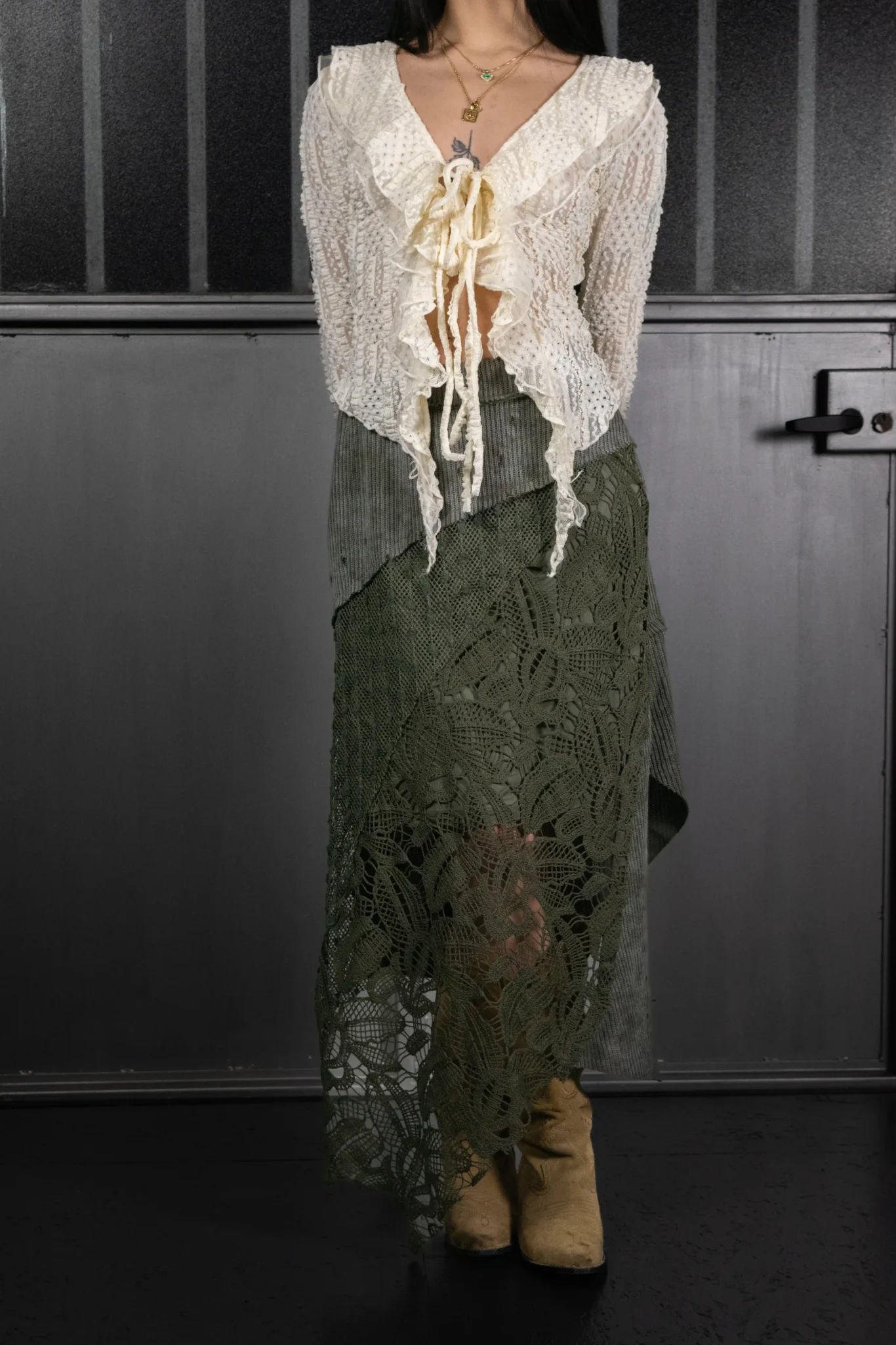 LAYERED LACE SKIRT