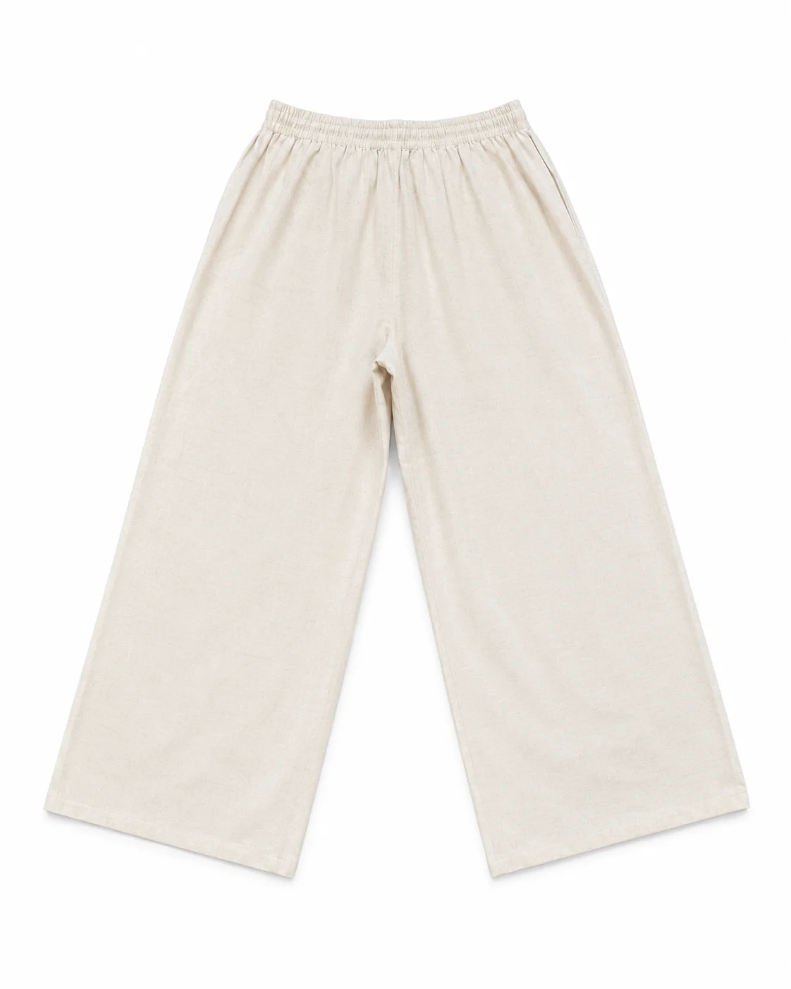 Natural Linen Wide Pants