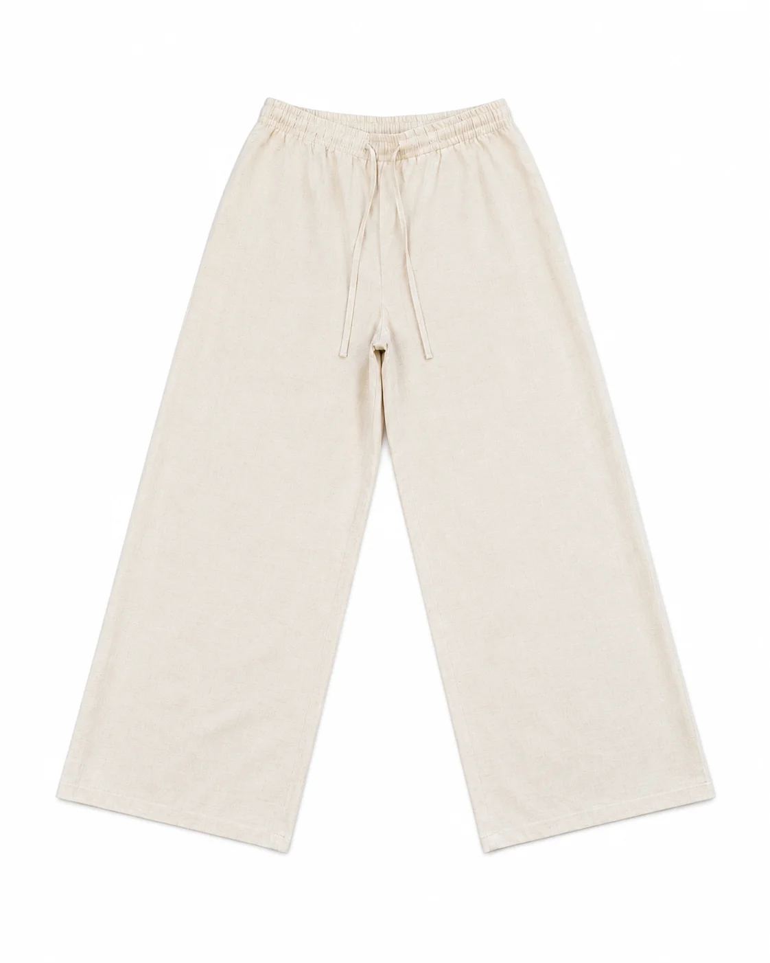 Natural Linen Wide Pants