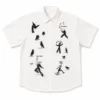 White Illustrated Overshirt
