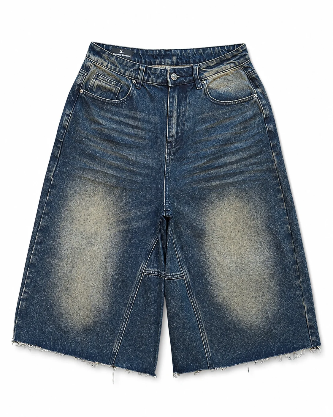 Dark Washed Denim Bermuda Shorts