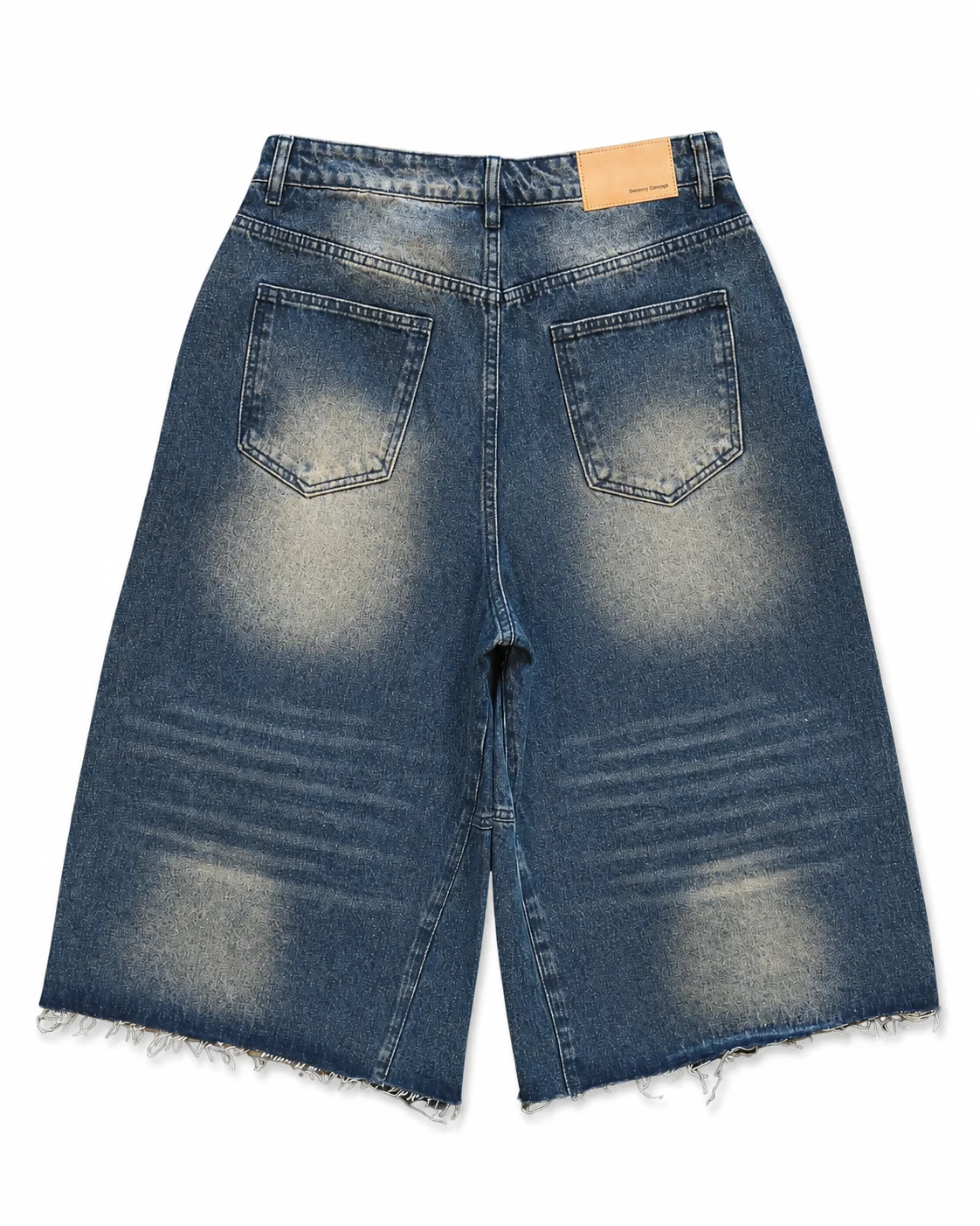 Dark Washed Denim Bermuda Shorts