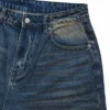 Dark Washed Denim Bermuda Shorts