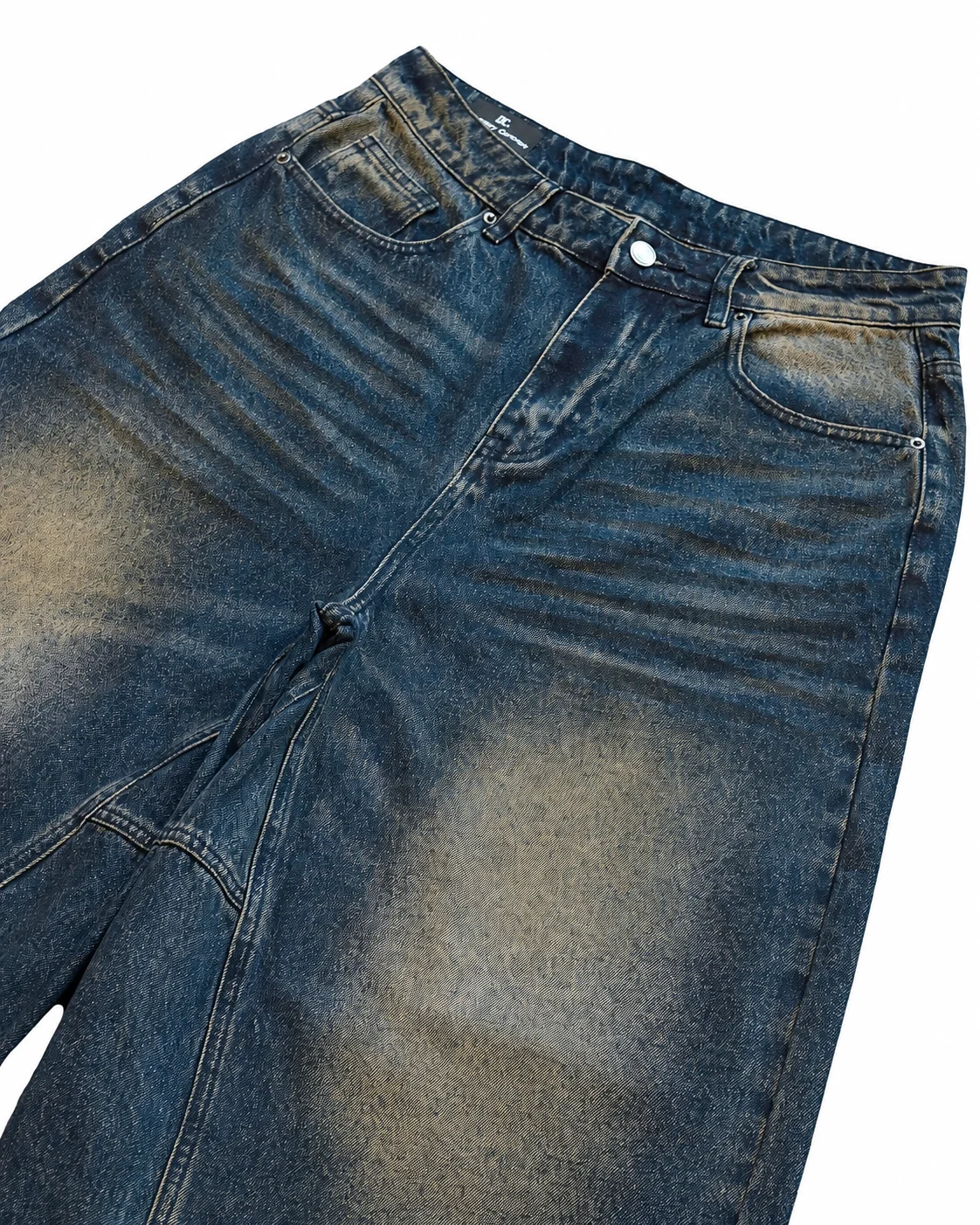 Dark Washed Denim Bermuda Shorts
