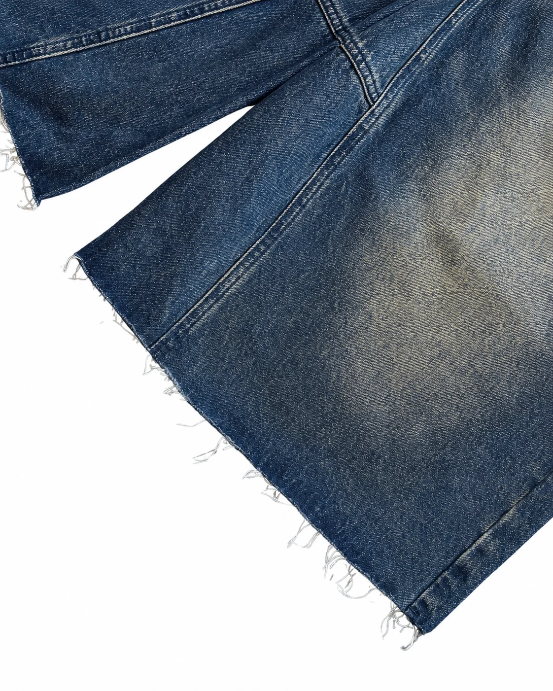 Dark Washed Denim Bermuda Shorts
