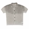 Textured Knit Short Sleeve Shirt