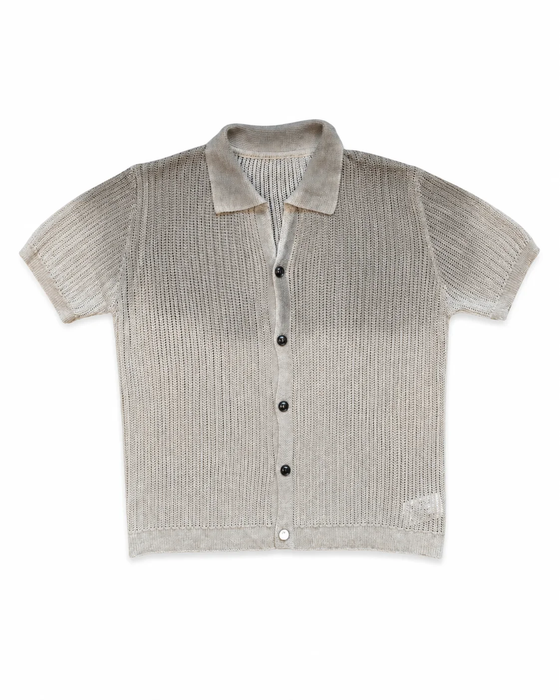 Textured Knit Short Sleeve Shirt
