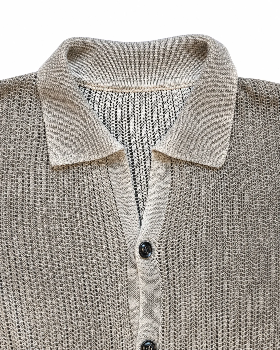 Textured Knit Short Sleeve Shirt