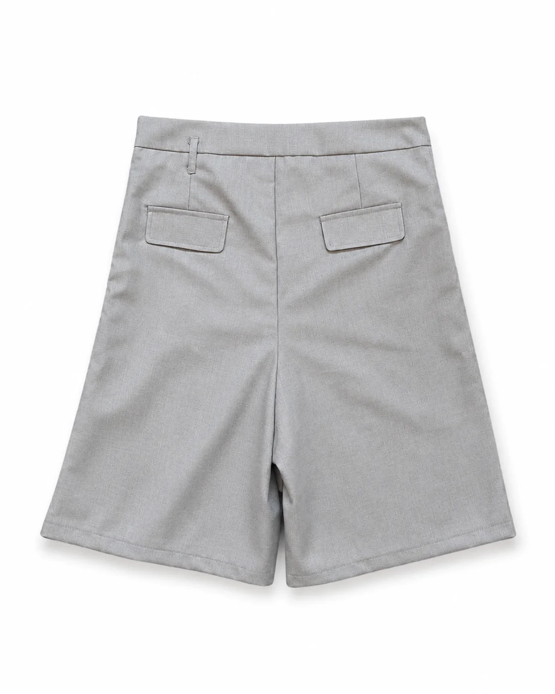Grey Pleated Skort Shorts