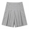 Grey Pleated Skort Shorts