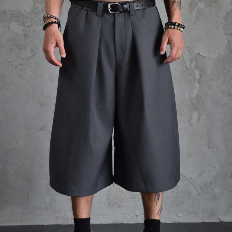Tailored Pleated Bermuda Shorts