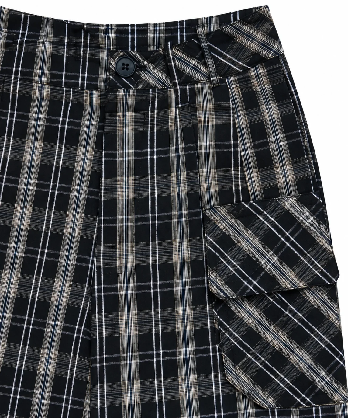 Checked Cotton Two-Piece Set
