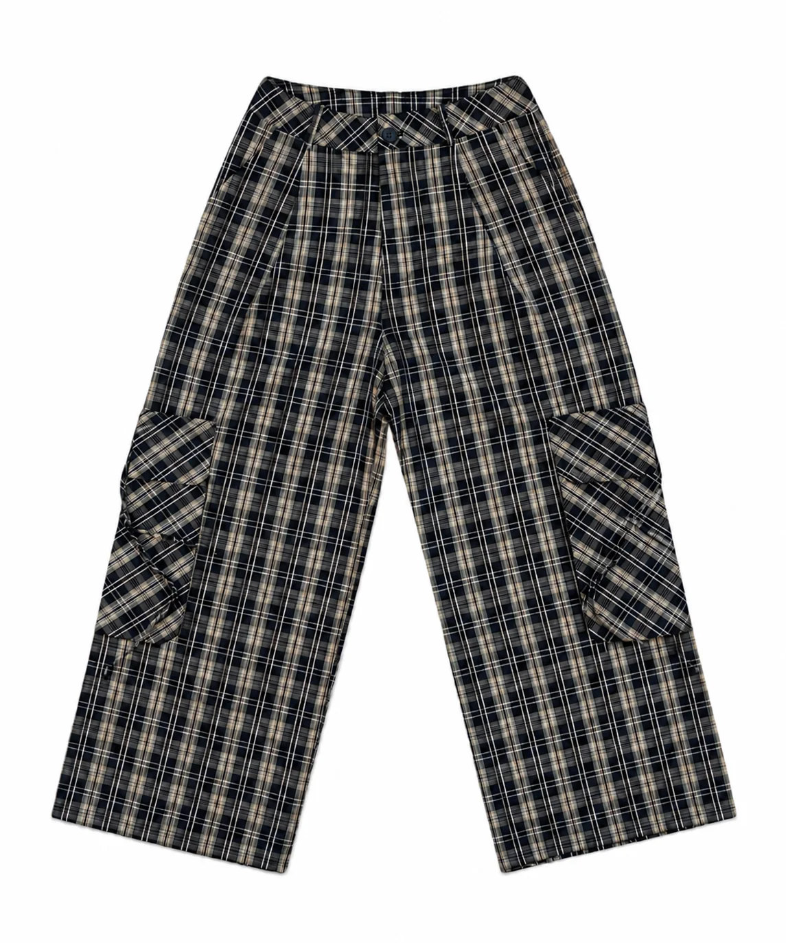 Checked Cotton Two-Piece Set