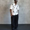 White Illustrated Overshirt
