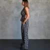 Checked Cotton Two-Piece Set