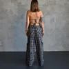 Checked Cotton Two-Piece Set