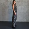Checked Cotton Two-Piece Set