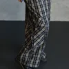 Checked Cotton Two-Piece Set