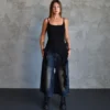 Black Asymmetric Cami Top
