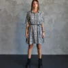 Floral Check Shirt Dress