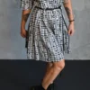 Floral Check Shirt Dress
