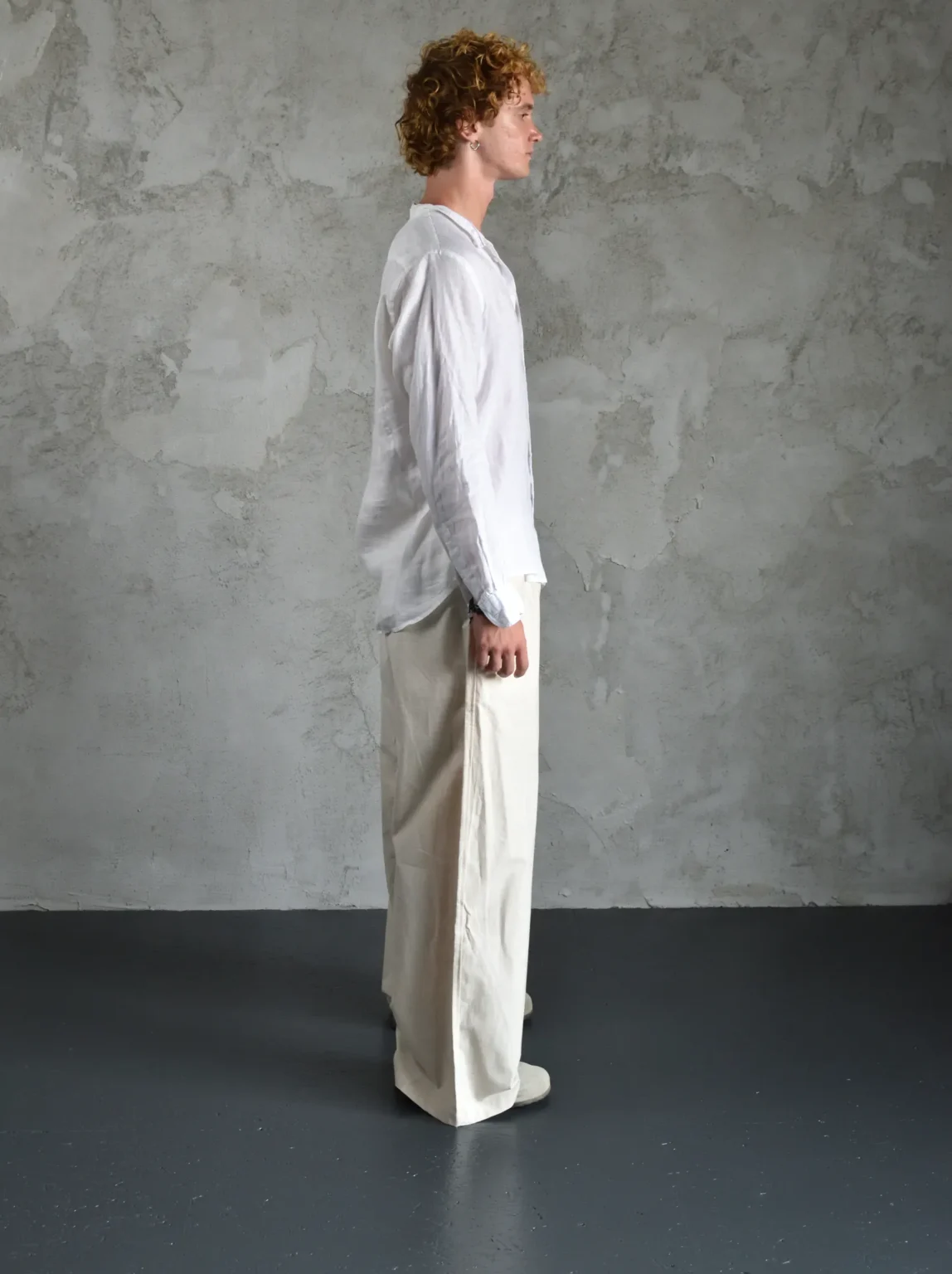 Natural Linen Wide Pants